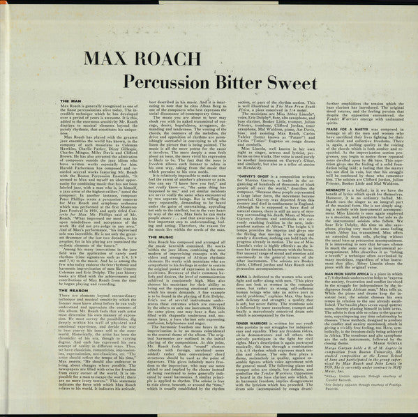 Percussion Bitter Sweet - Roach, Max