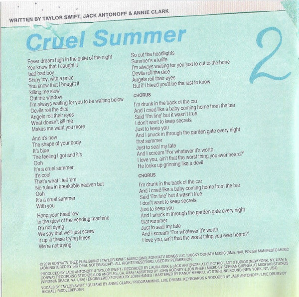 Lover - Swift, Taylor