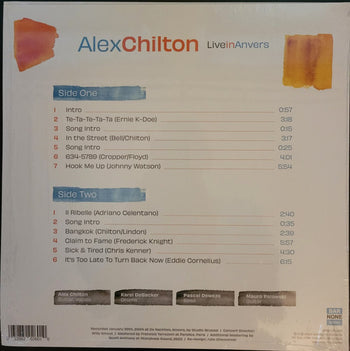 Live In Anvers - Chilton, Alex