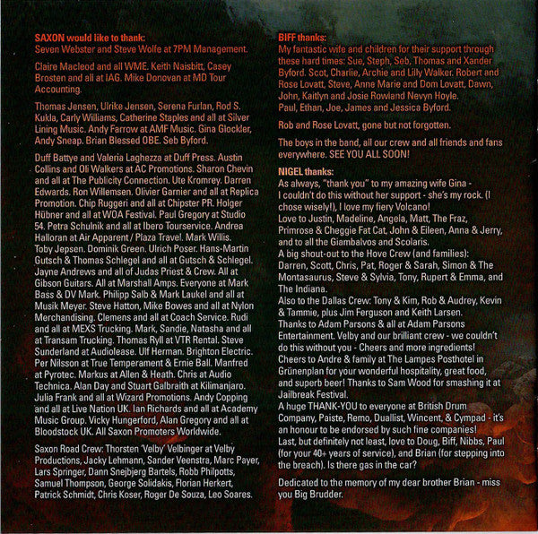 Hell Fire And Damnation - Eagles Over Hellfest - Saxon