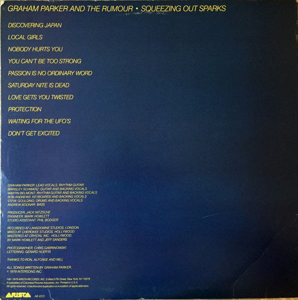 Squeezing Out Sparks - Parker, Graham And The Rumour