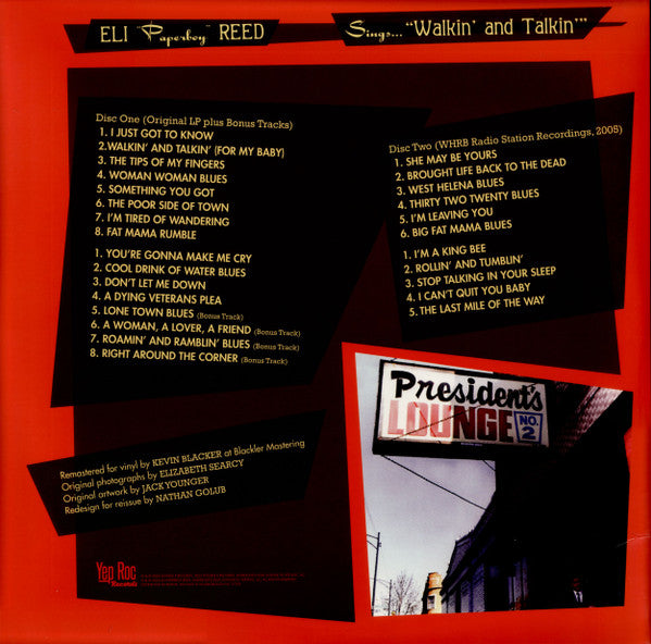 Sings Walkin' And Talkin' And Other Smash Hits! 20 - Reed, Eli "Paperboy"