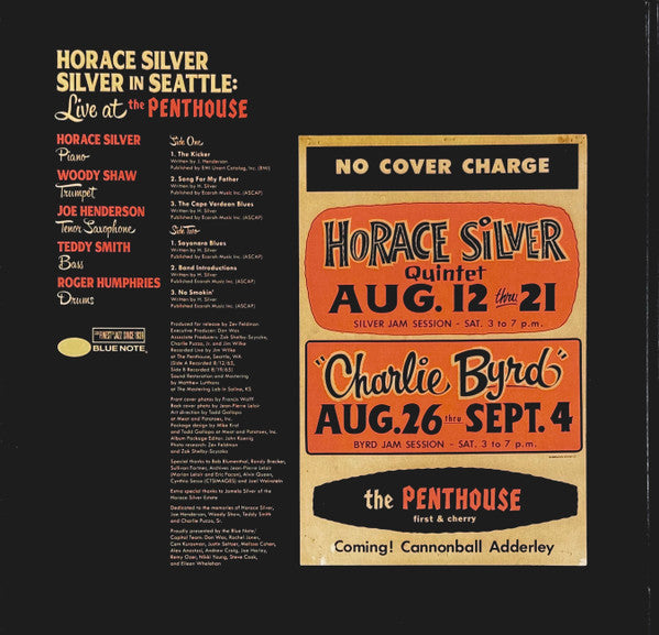 Silver In Seattle: Live At The Penthouse - Silver, Horace