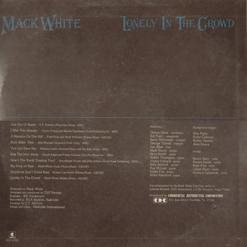 Lonely In The Crowd  - White, Mack