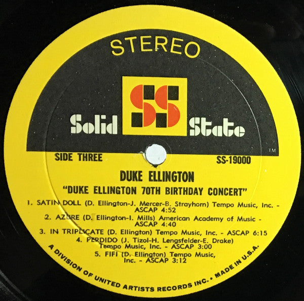 Duke Ellington's 70th Birthday Concert - Ellington, Duke