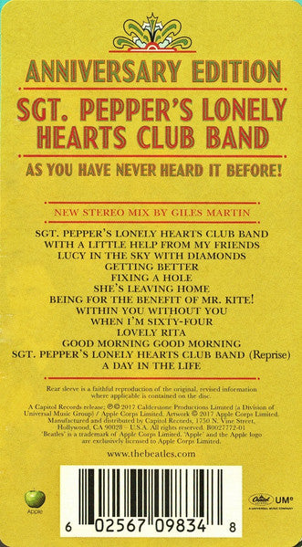Sgt. Pepper's Lonely Hearts Club Band [2017 Stereo Mix LP] - The Beatles