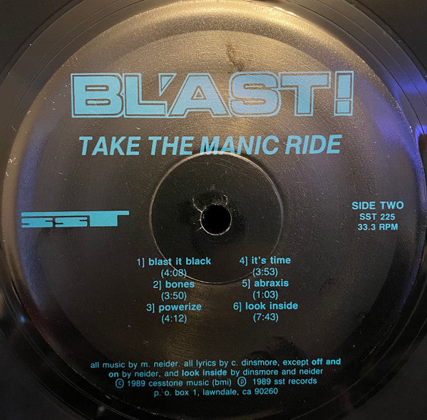 Take The Manic Ride - Blast!