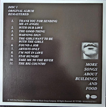 More Songs About Buildings And Food - Talking Heads