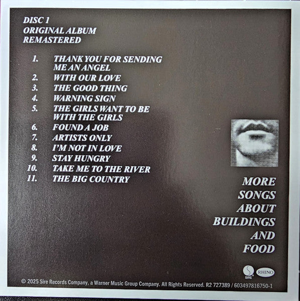More Songs About Buildings And Food - Talking Heads