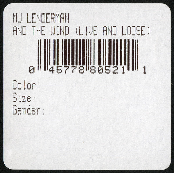 And the Wind (Live and Loose!) - Lenderman, Mj