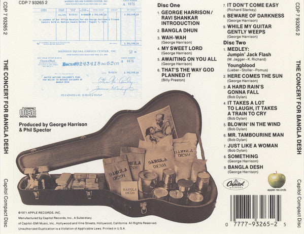 The Concert For Bangladesh - Harrison, George