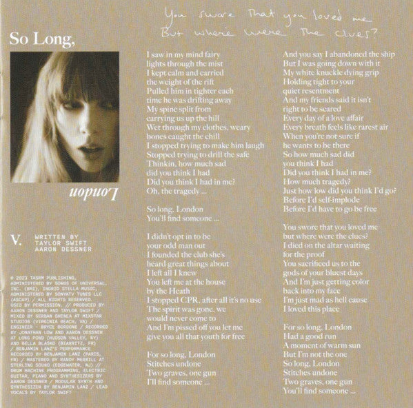 The Tortured Poets Department - Swift, Taylor