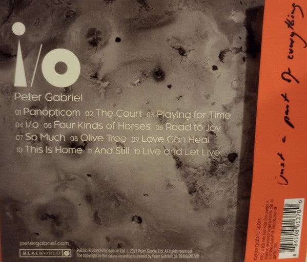 i/o - Gabriel, Peter