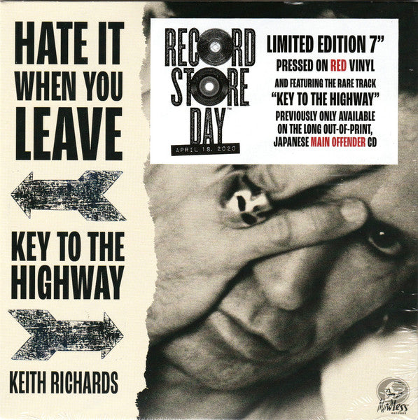 Hate It When You Leave B/W Key To The Highway - Richards, Keith
