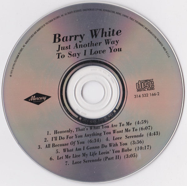 Just Another Way To Say I Love You - White, Barry