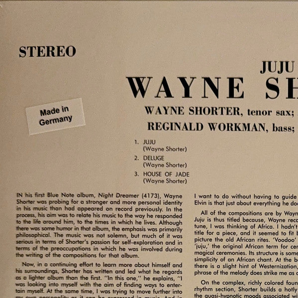 Juju - Shorter, Wayne