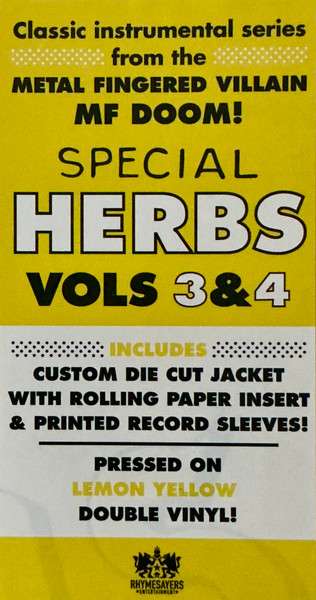 Metal Fingers Presents: Special Herbs Vol. 3 & 4 - MF DOOM