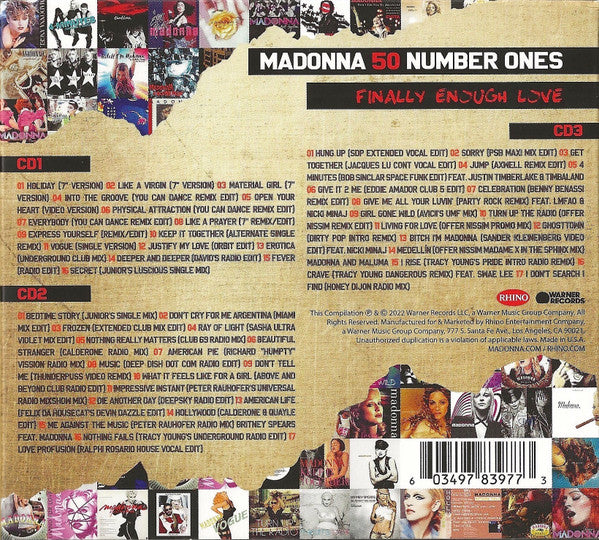 Finally Enough Love: 50 Number Ones - Madonna