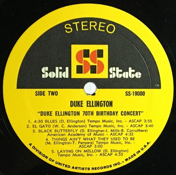 Duke Ellington's 70th Birthday Concert - Ellington, Duke
