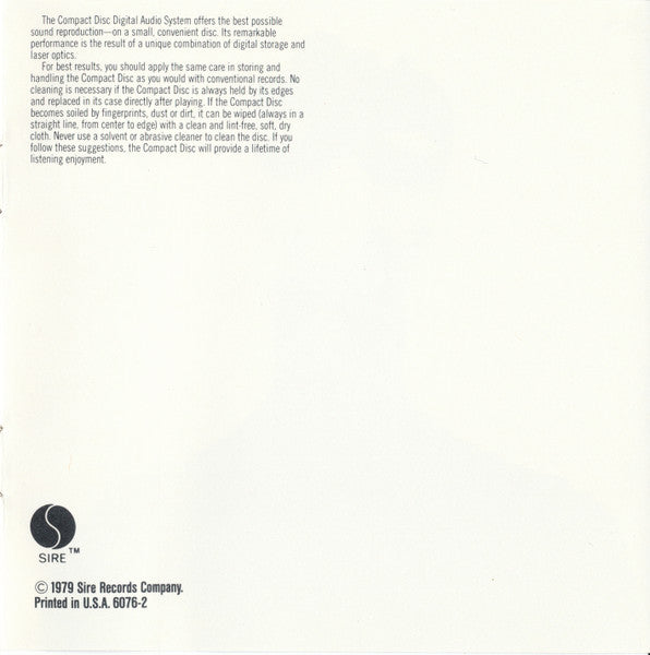 Fear Of Music - Talking Heads
