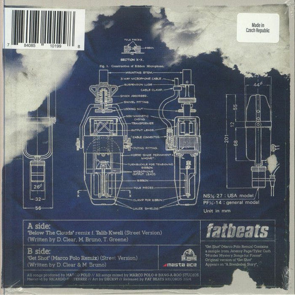 Below The Clouds (remix) B/w Get Shot (remix) - Masta Ace / Marco Polo