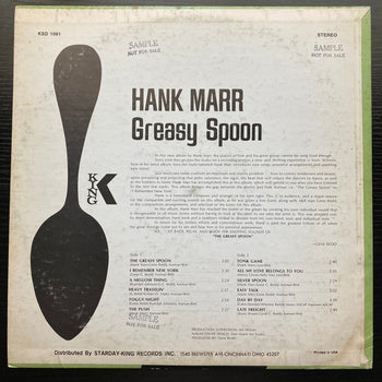 Greasy Spoon - Marr, Hank
