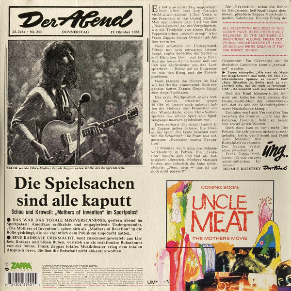 Mothermania: The Best Of The Mothers - Zappa, Frank