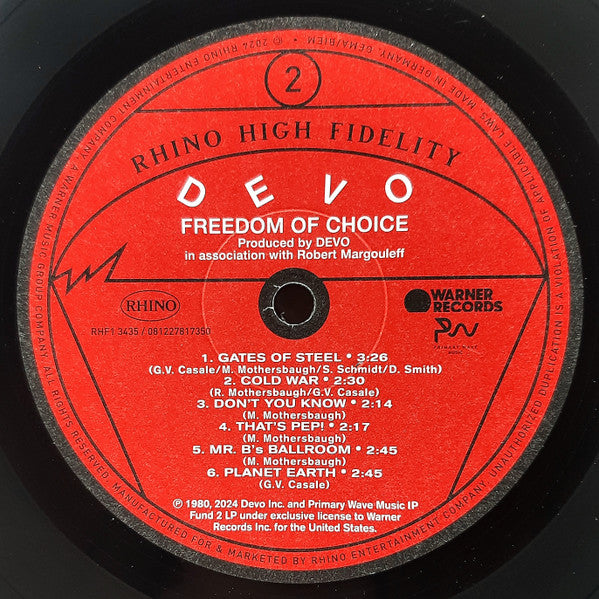Freedom Of Choice (Bme) - Devo [LP]