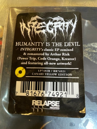 Humanity Is The Devil (Reissue) - Integrity