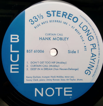 Curtain Call - Mobley, Hank