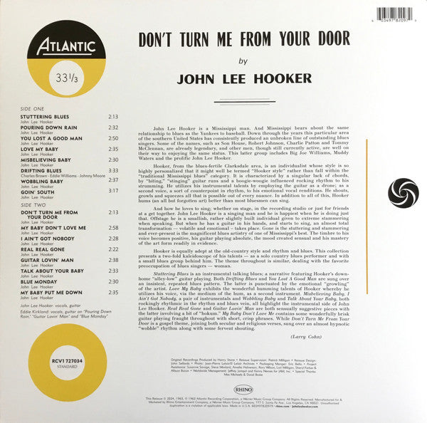 Don't Turn Me From Your Door - Hooker, John Lee