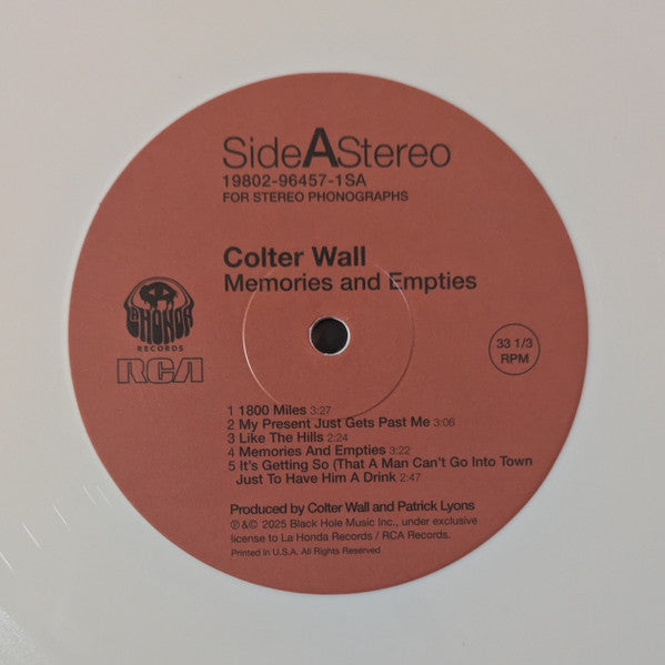 Memories and Empties - Wall, Colter