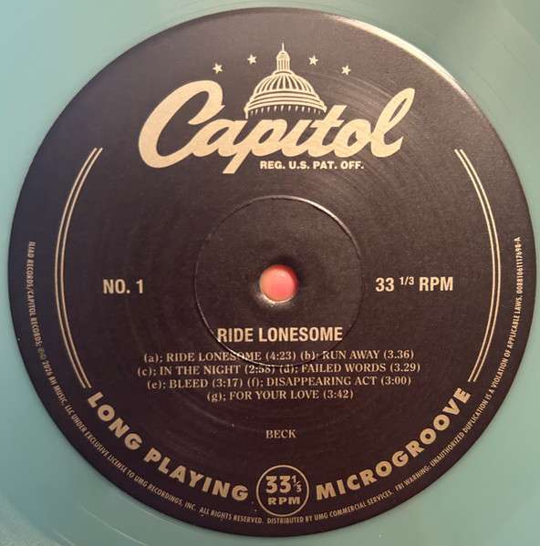Ride Lonesome [Indie Exclusive Vintage Green] - Beck