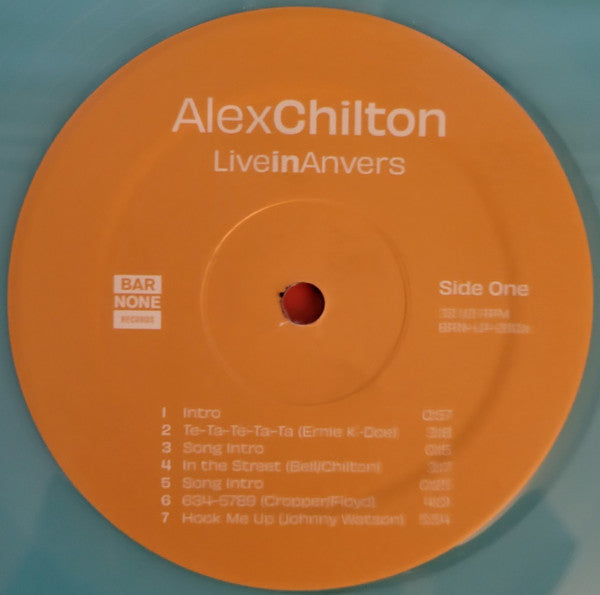 Live In Anvers - Chilton, Alex