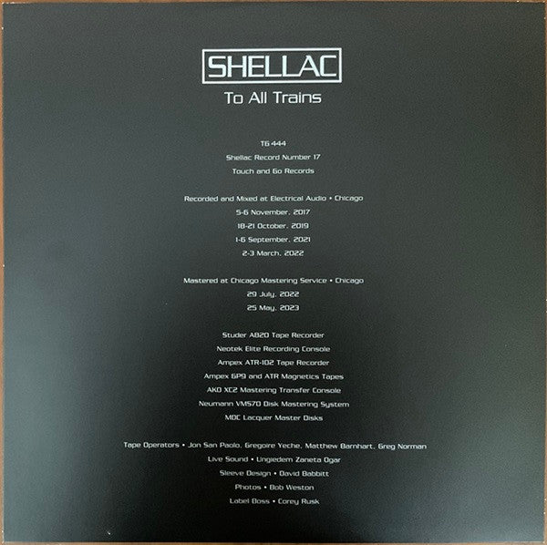 To All Trains - Shellac