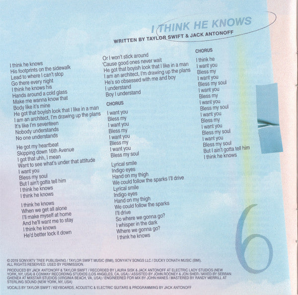 Lover Deluxe Album Version 1 - Swift, Taylor