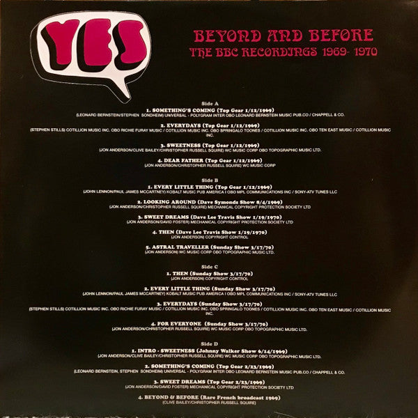 Beyond & Before - Bbc Recordings 1969-1970 - Yes
