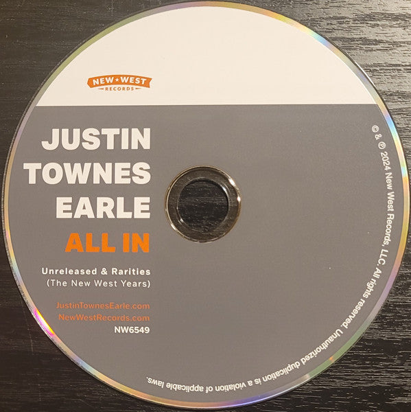 All In: Unreleased & Rarities (the New West Years) - Earle, Justin Townes