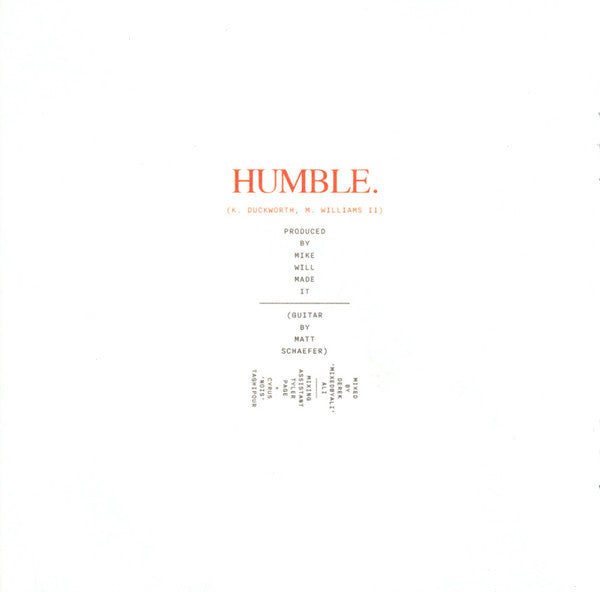 Damn. - Lamar, Kendrick