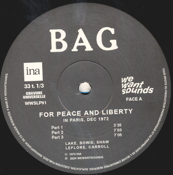 For Peace And Liberty: In Paris, Dec 1972 - Black Artist Group