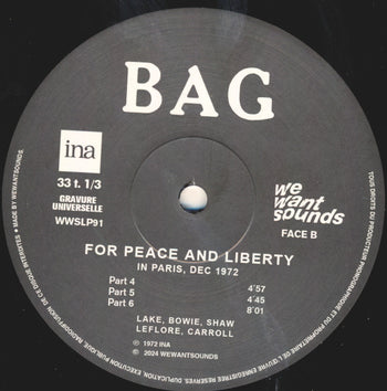 For Peace And Liberty: In Paris, Dec 1972 - Black Artist Group