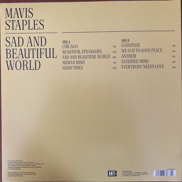 Sad and Beautiful World - Staples, Mavis