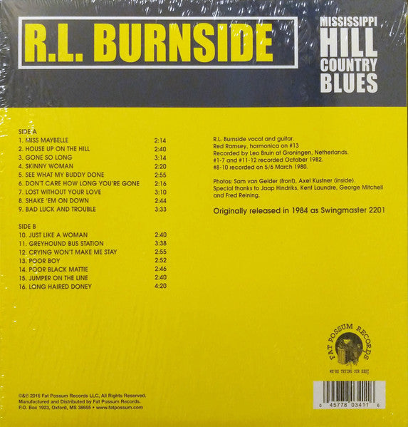 Mississippi Hill Country Blues - Burnside, R.L.