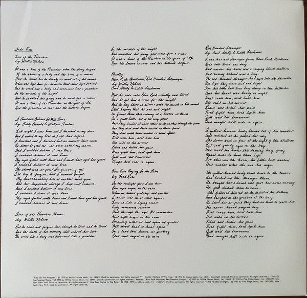 Red Headed Stranger - Nelson, Willie