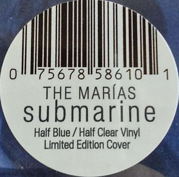 Submarine [RSD Essential - Half Clear/Half Sea Blue] - The Marias