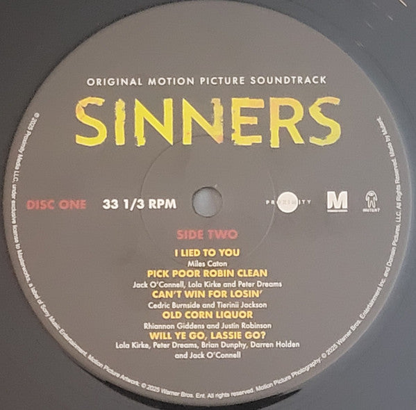 Sinners Soundtrack - Sinners O.S.T. [LP]