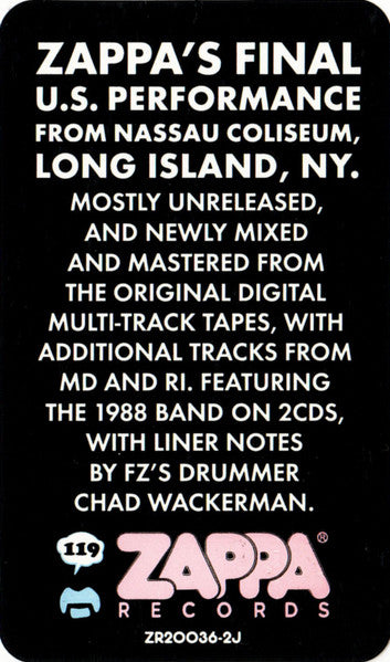 Zappa '88: The Last Us Show - Zappa, Frank
