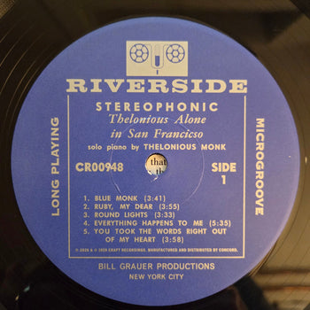 Thelonious Alone In San Francisco - Monk, Thelonious