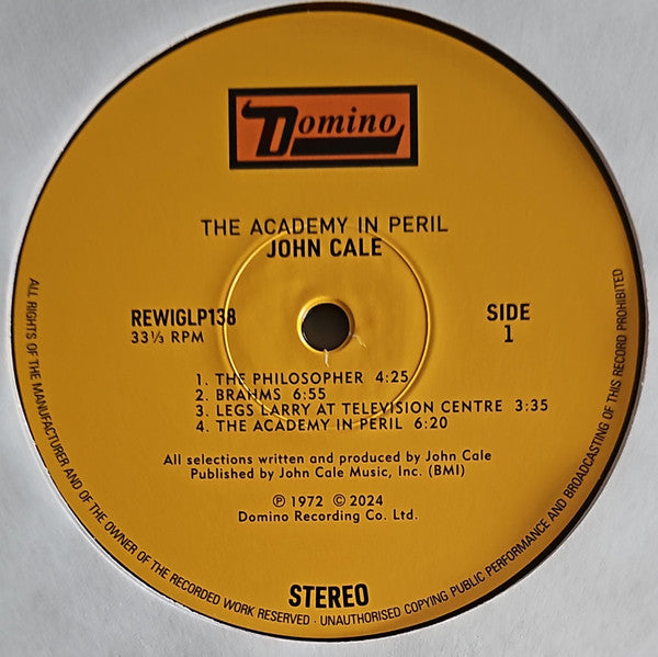 The Academy In Peril - Cale, John