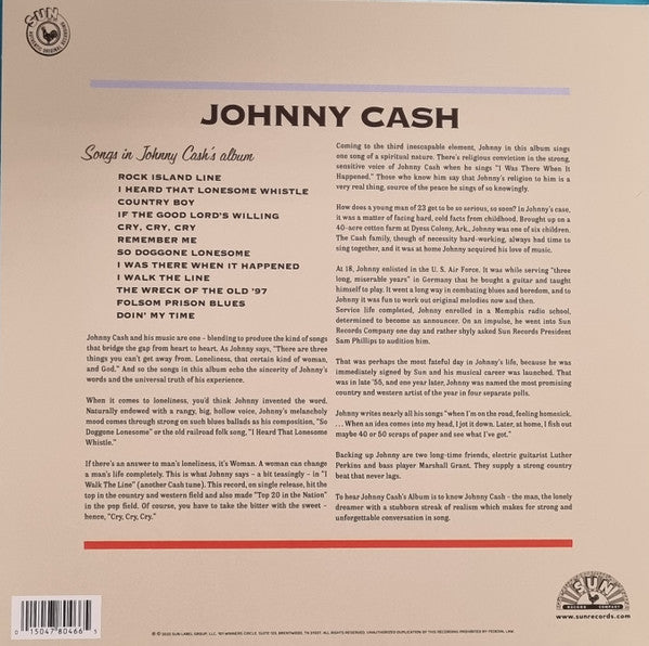 With His Hot And Blue Guitar: Sun Records 70th / Remastered 2022 [LP] - Johnny Cash